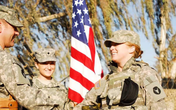 Soldier Reenlists While Serving in Iraq