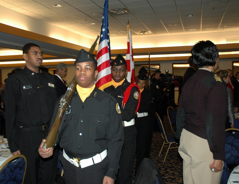 Navy Junior Reserve Officer Training Corps Students Performs
