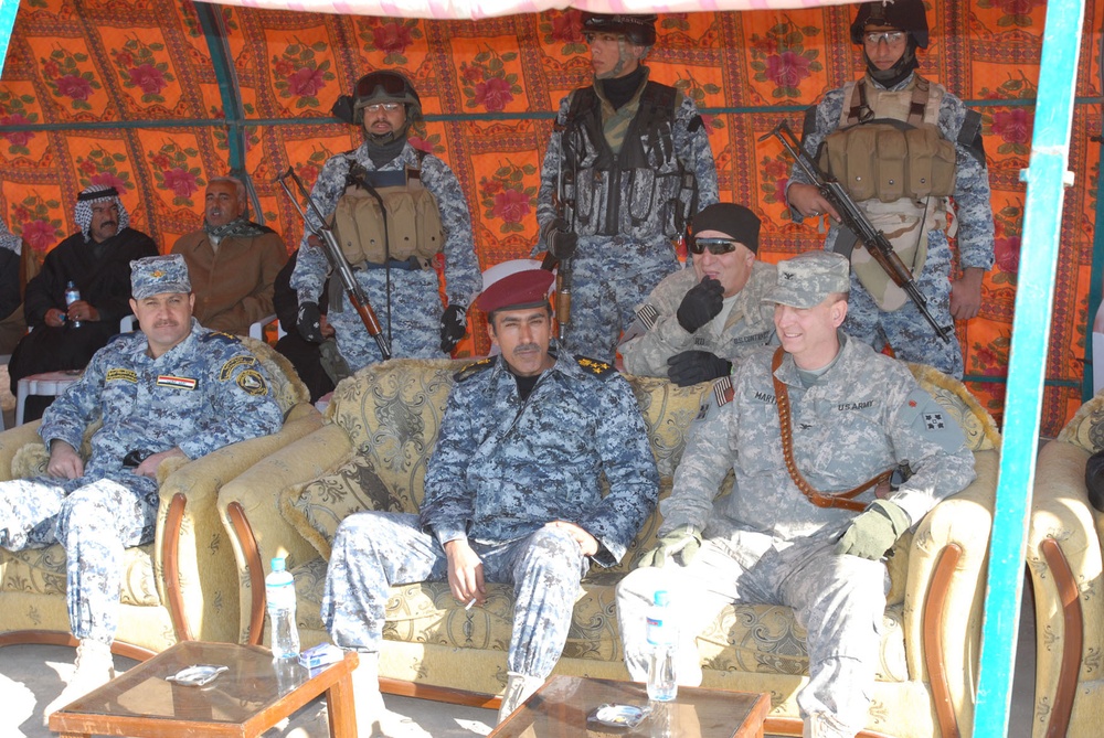 Iraqi security forces, Raider Brigade leaders attend Radwaniyah Farmer's Co-op ceremony