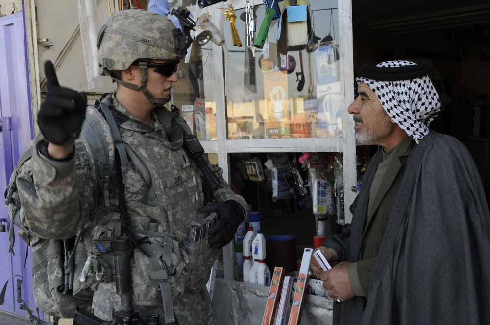 Patrol in Baghdad, Iraq