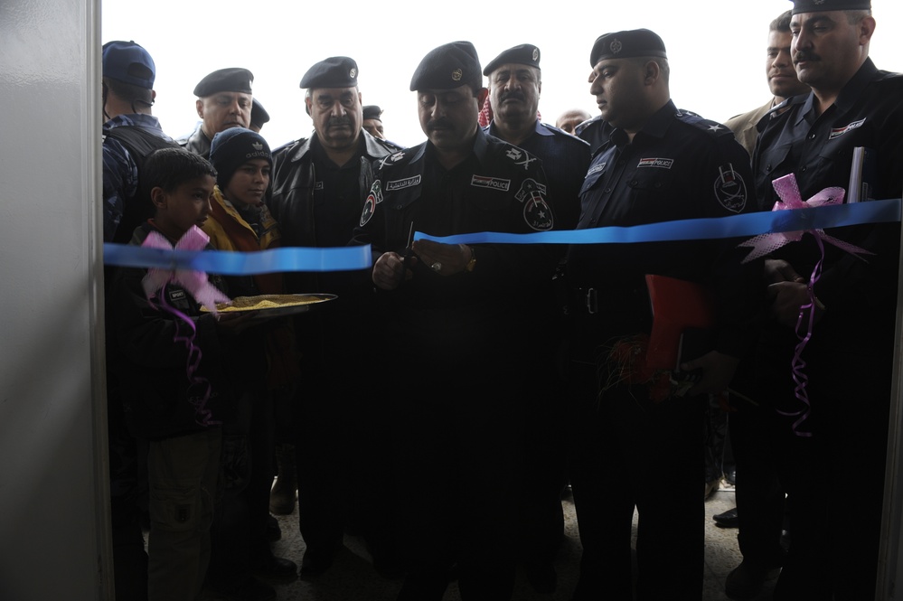 New Iraqi Police station opens at Arab Ja Bur in Rashid, Iraq