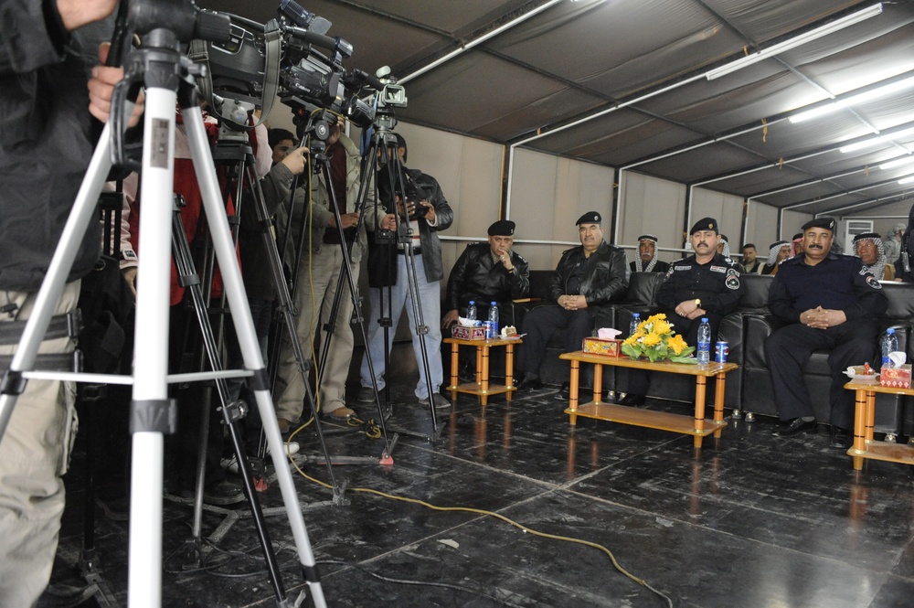 New Iraqi Police station opens at Arab Ja Bur in Rashid, Iraq