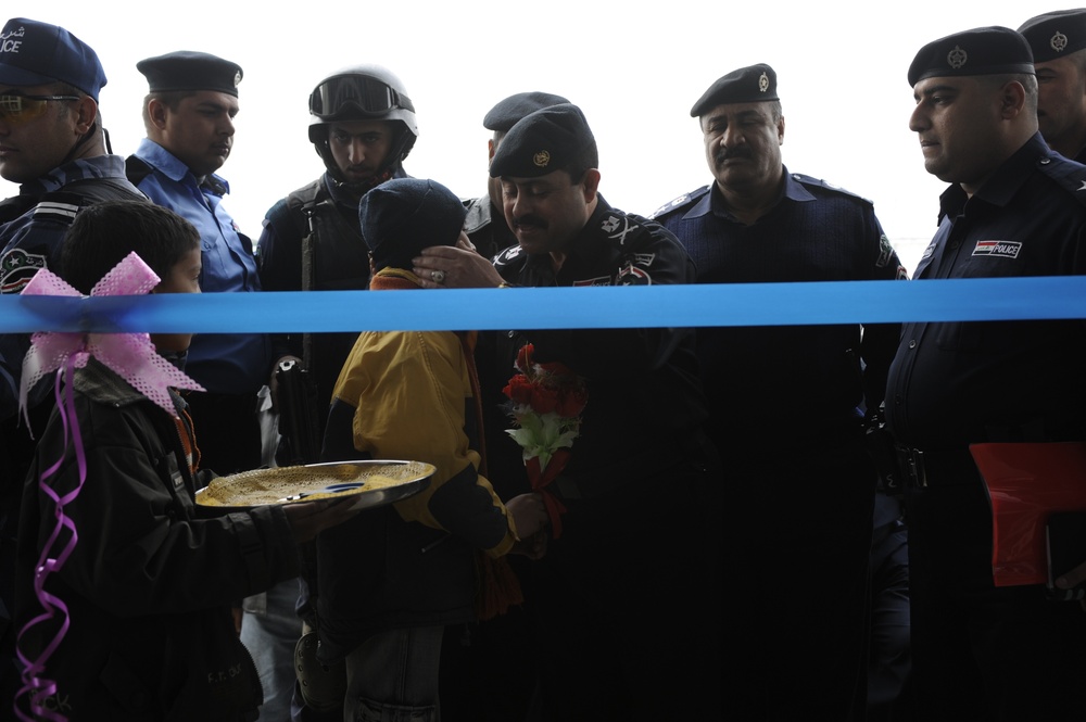 New Iraqi Police station opens at Arab Ja Bur in Rashid, Iraq