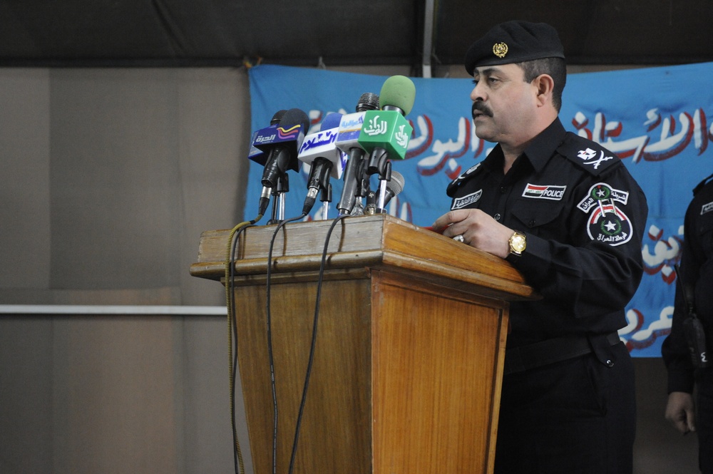 New Iraqi Police station opens at Arab Ja Bur in Rashid, Iraq