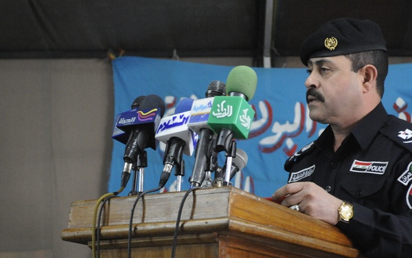 New Iraqi Police station opens at Arab Ja Bur in Rashid, Iraq