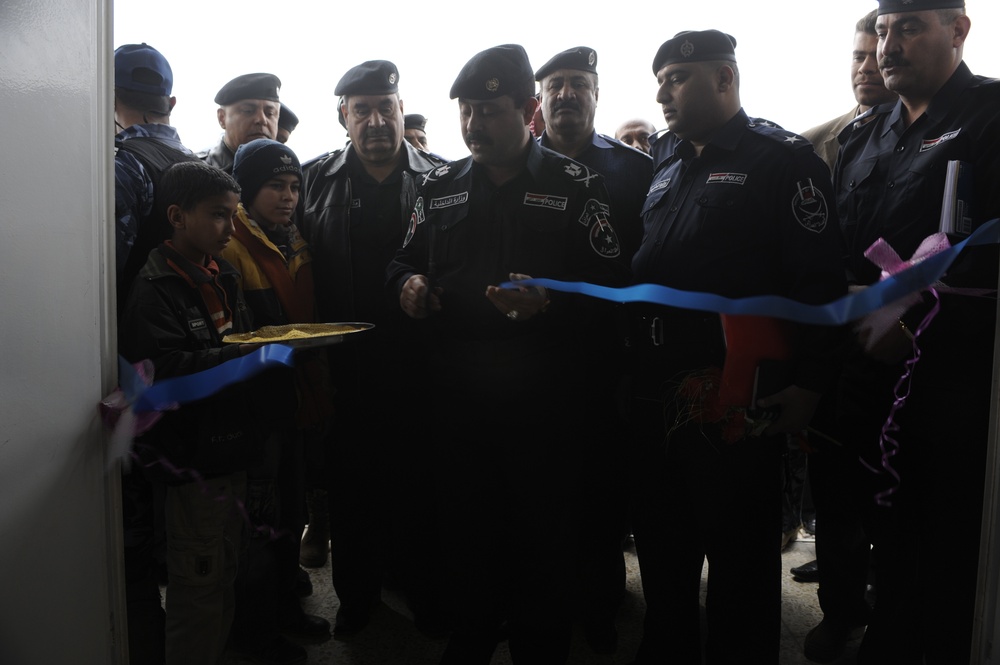 New Iraqi Police station opens at Arab Ja Bur in Rashid, Iraq