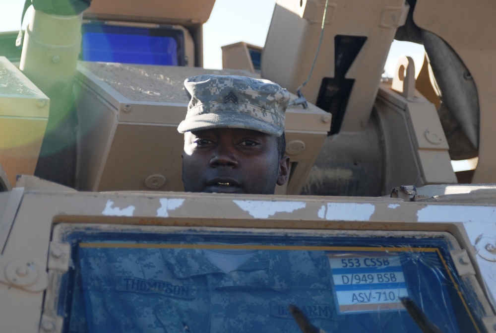 Support Soldiers keep supply lines safe