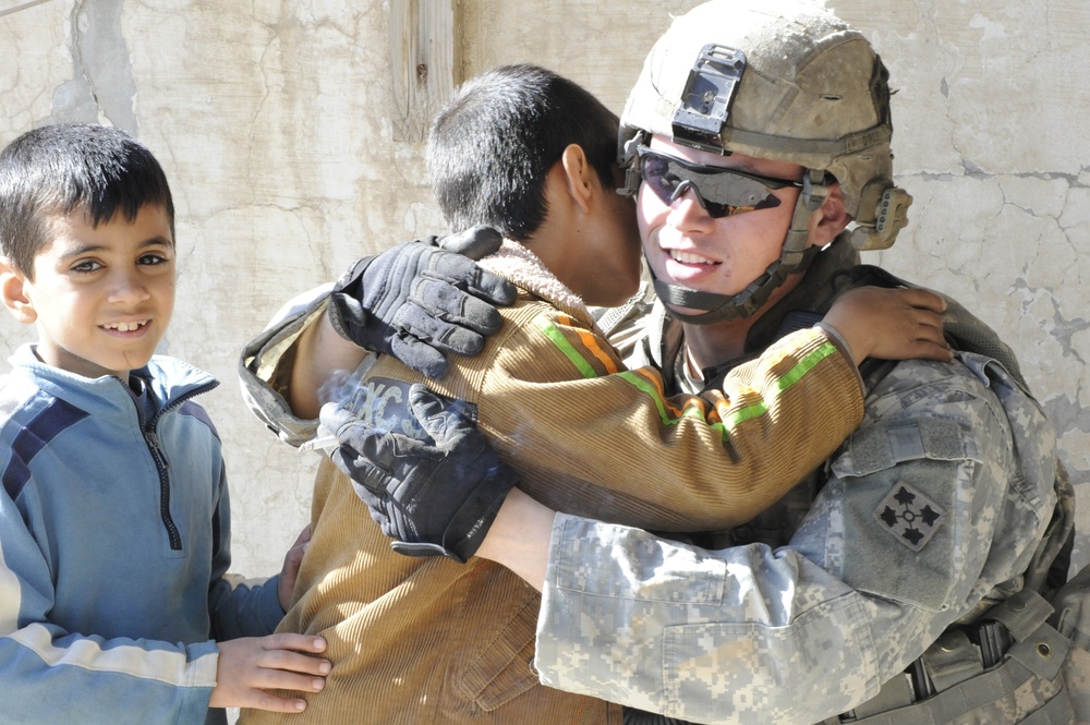 Traffic patrol in Baghdad Iraq