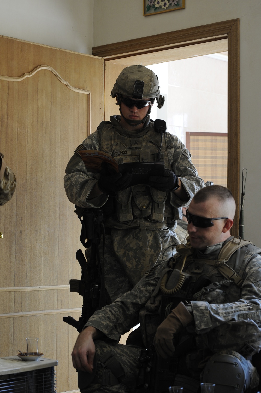 Traffic patrol in Baghdad Iraq