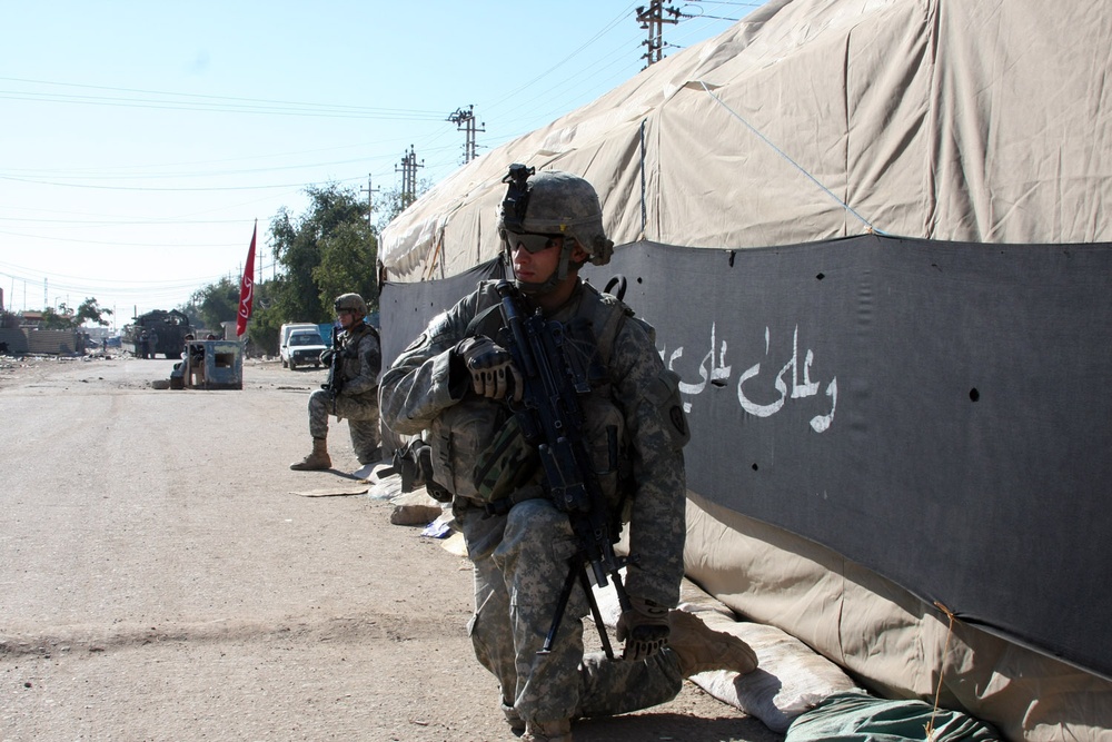 Wolfhounds, Iraqi Police secure Ashura holiday observations