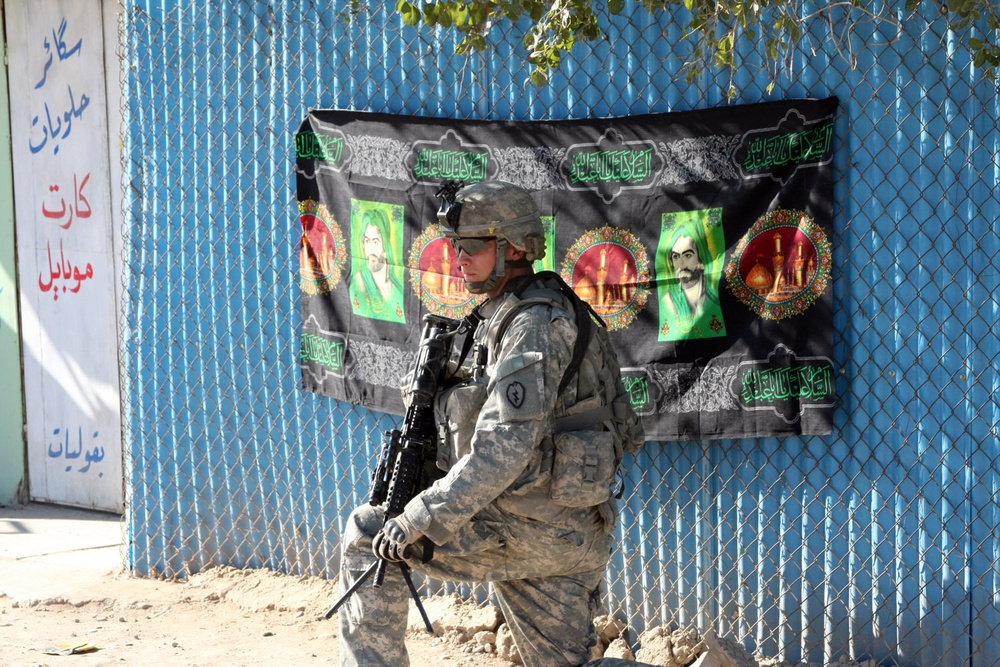 Wolfhounds, Iraqi Police secure Ashura holiday observations