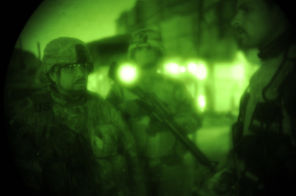 Evening Patrol in Baghdad, Iraq