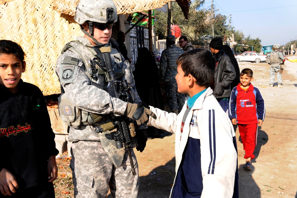 Patrol in the Al Amnal District in Basra, Iraq