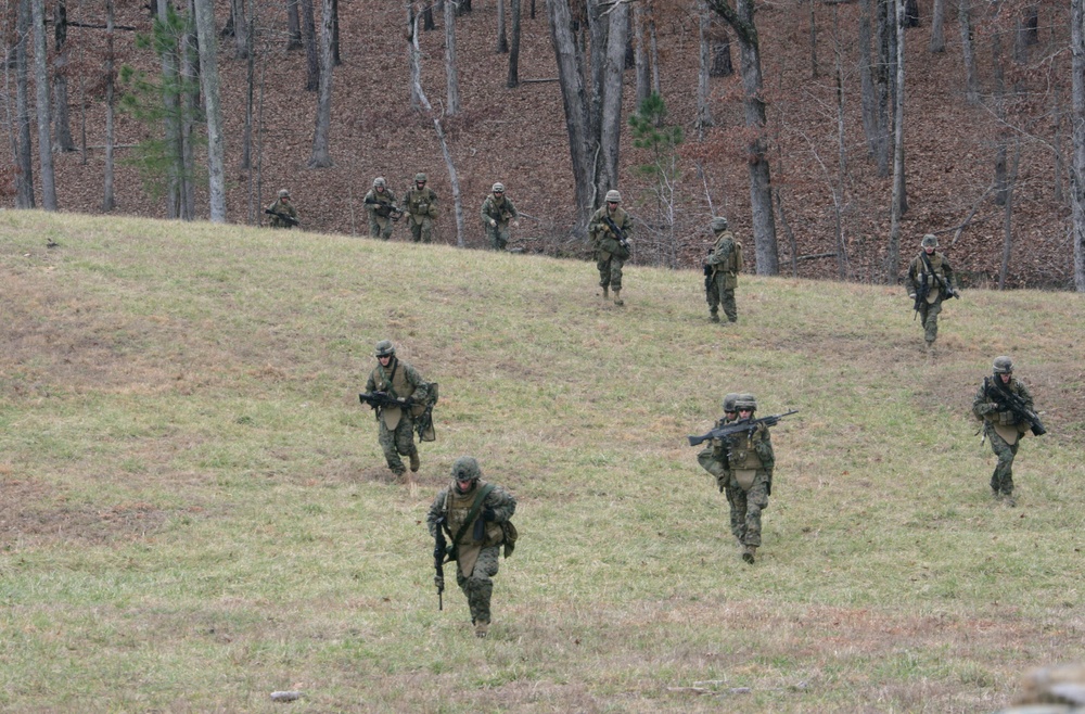 Battalion Landing Team, 3rd Battalion, 2nd Marine Regiment Marines Rock Ranges at Fort Pickett