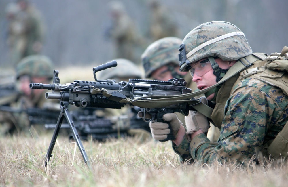 Battalion Landing Team, 3rd Battalion, 2nd Marine Regiment Marines Rock Ranges at Fort Pickett