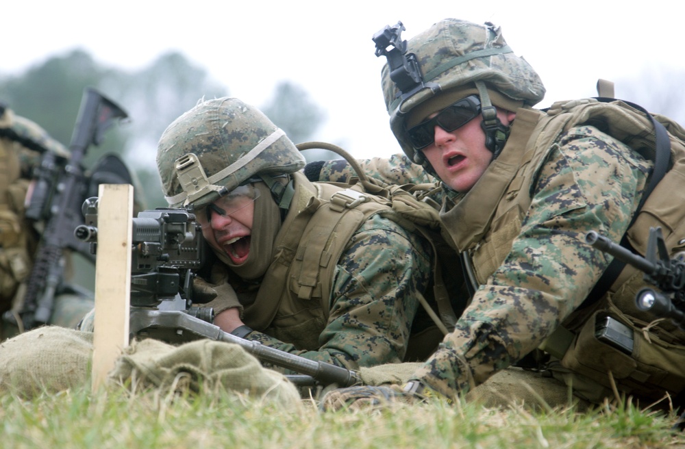 Battalion Landing Team, 3rd Battalion, 2nd Marine Regiment Marines Rock Ranges at Fort Pickett