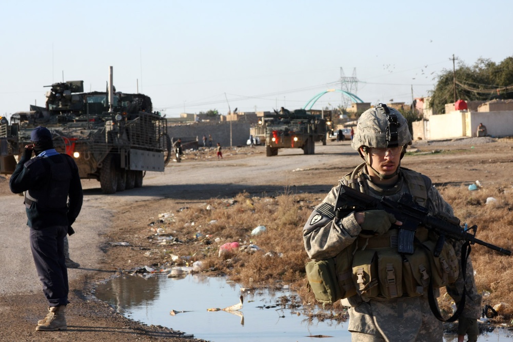 Wolfhounds, Iraqi police assess projects in northeast Baghdad