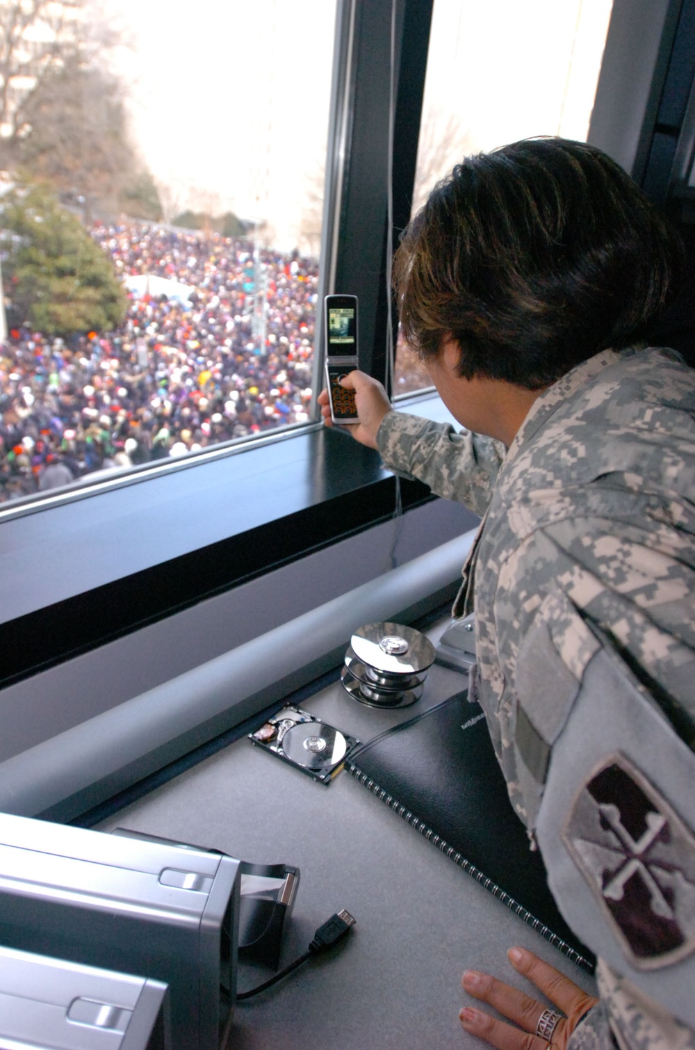 Crowd at inauguration ceremony