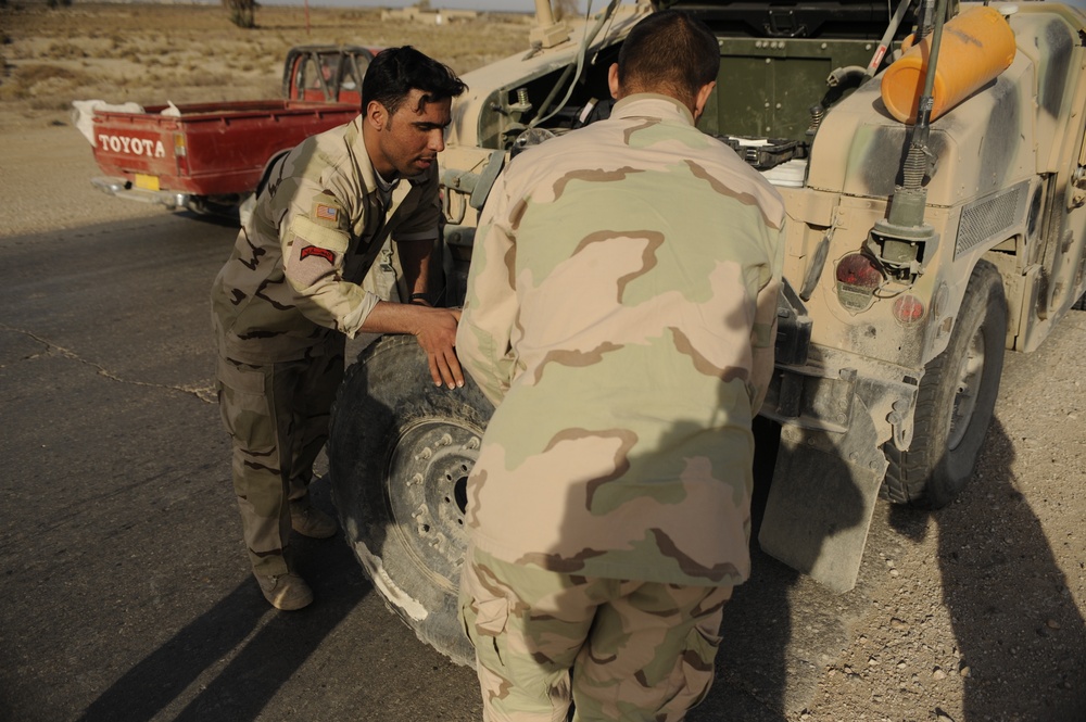 Patrol in Shamiyah, Iraq