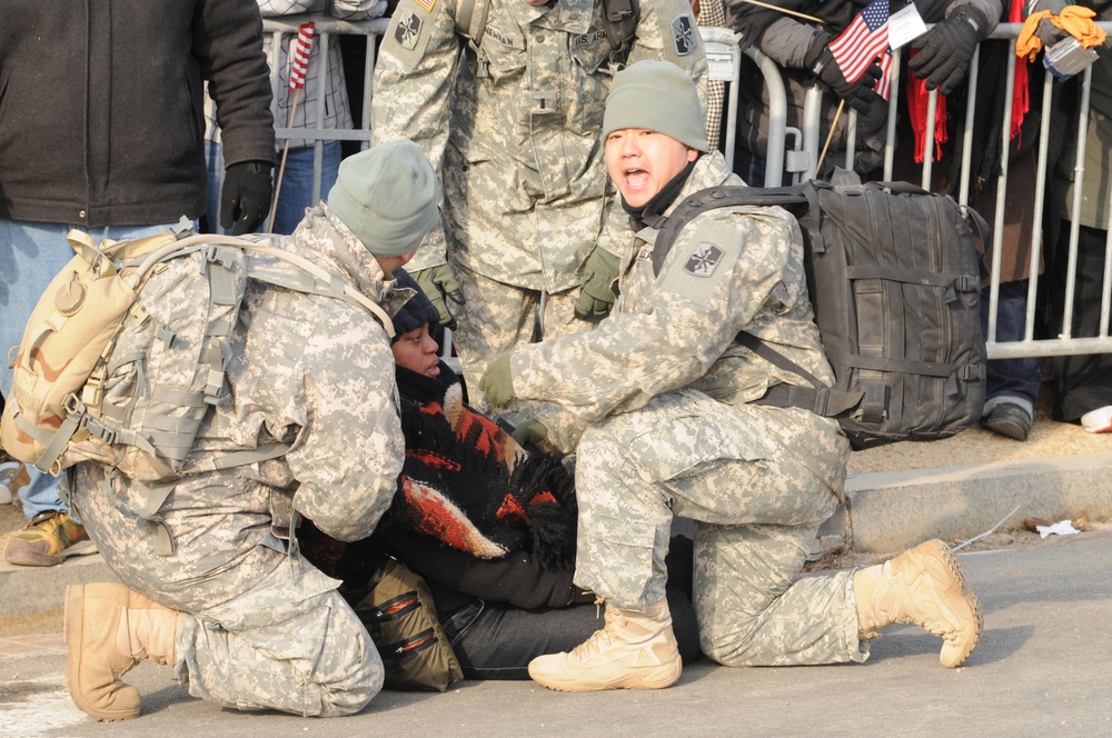 Handling the crowds during the presidential inauguration