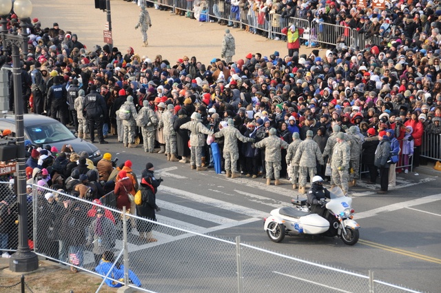 Handling the crowds during the presidential inauguration