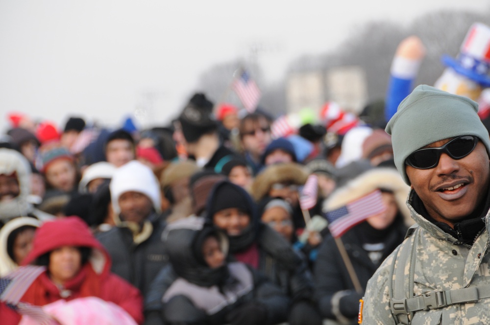 Handling the crowds during the presidential inauguration