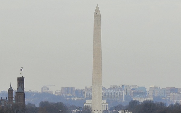 Crowds gather on the National Mall