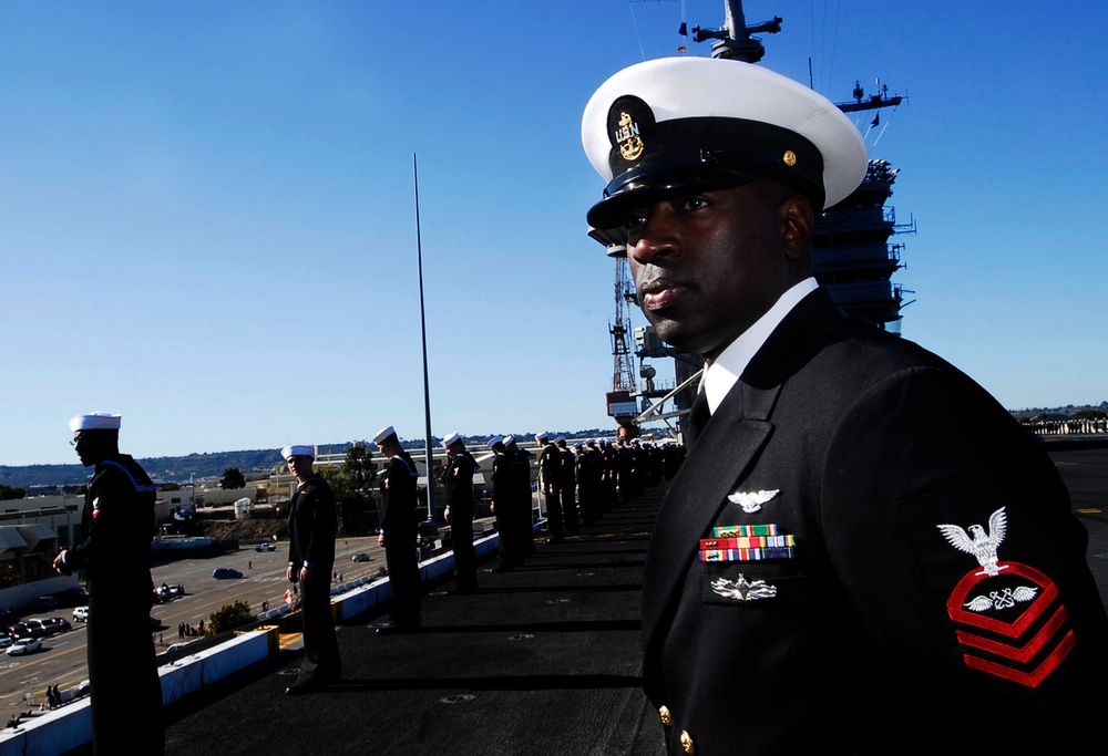 USS John C. Stennis departs Naval Air Station North Island