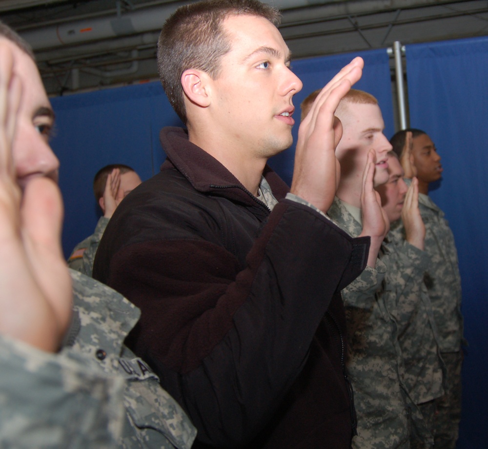 Swearing in from the Presidential Inauguration