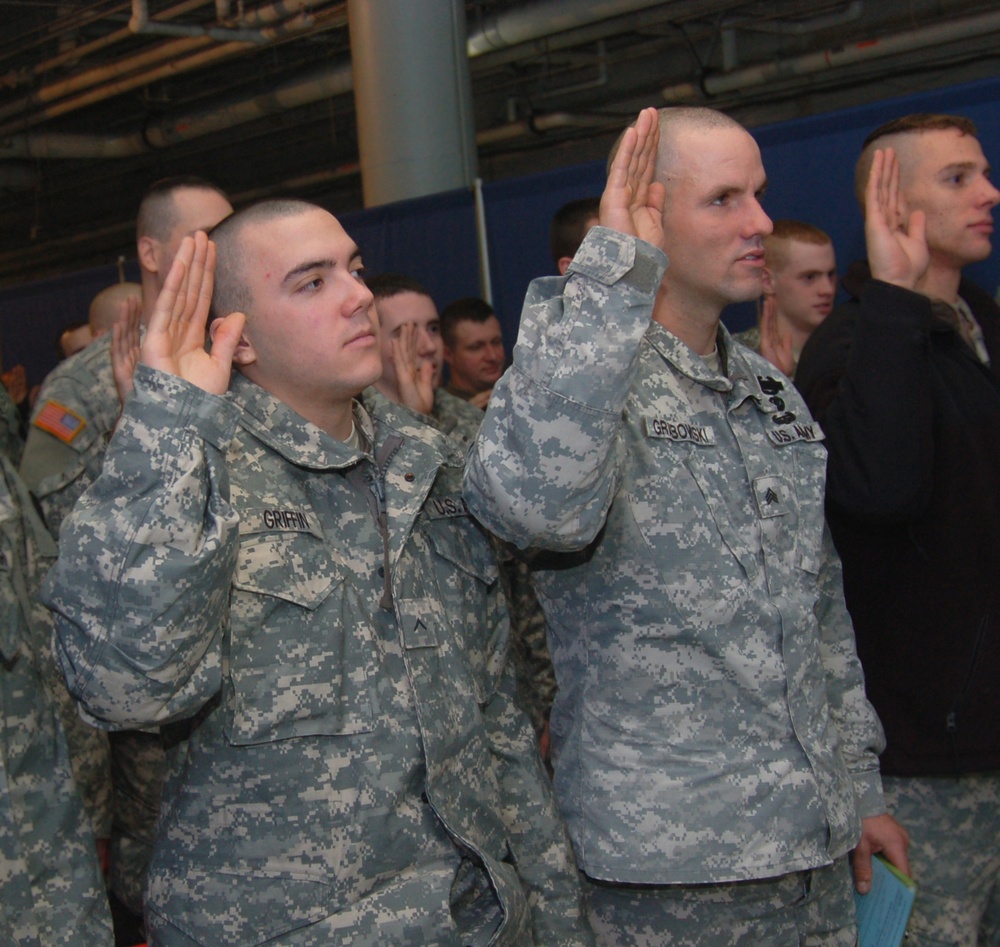 Swearing in from the Presidential Inauguration