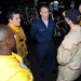 Commander Meets With Sailors on USS Theodore Roosevelt