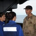 Commander Meets With Sailors on USS Theodore Roosevelt