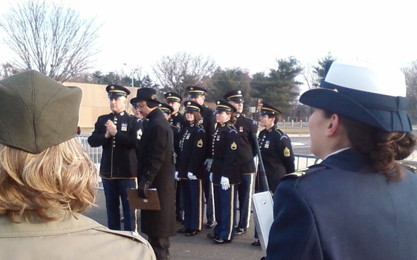 Armed Forces Inauguration Committee Facilitates Army Field Band Interview