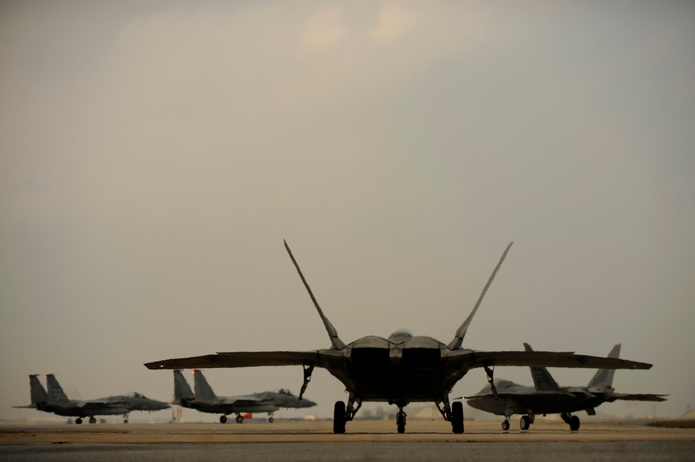 Largest deployment of F-22 Raptors to the Pacific is underway
