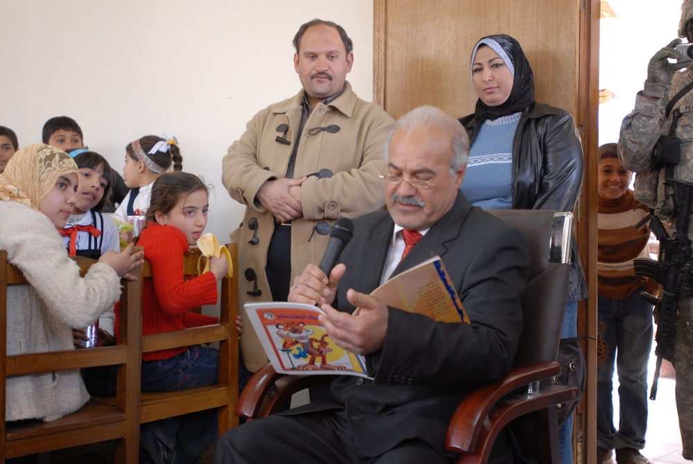 Rashid district opens Doura Public Library with a little help from Raider Brigade