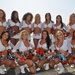 Miami Dolphins cheerleaders visit USS Vella Gulf
