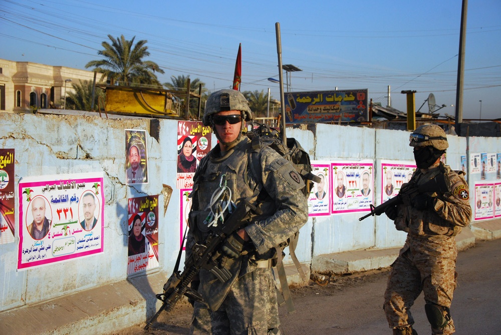 Wolfhounds, Iraqi army keep Baghdad safe