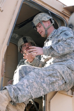 Building a new combat outpost near Irbil