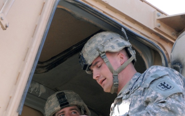 Building a new combat outpost near Irbil