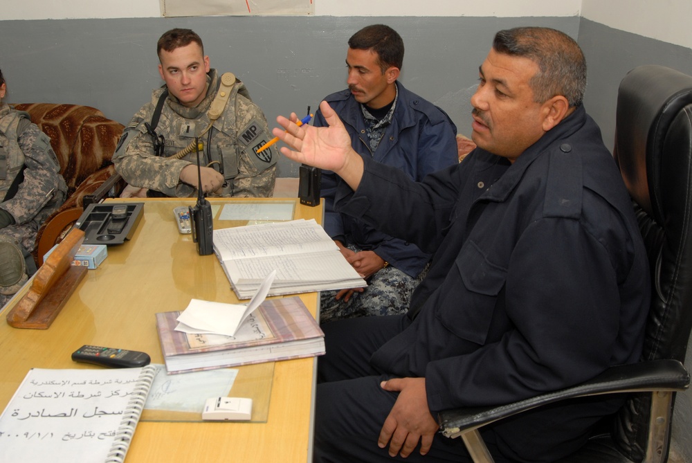 Iraqi police station in Eskan