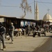Patrol in the Al Rissala market in Mosul