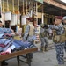Patrol in the Al Rissala market in Mosul