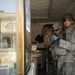 Patrol in the Al Rissala market in Mosul