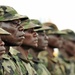 A Uganda Peoples Defense Force Soldier Stands in Formation During a Demonstration of Skills Learned During the UPDF Non-Commissioned Officers Academy in Jinja.