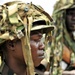 A Uganda Peoples Defense Force Soldier Stands in Formation During a Demonstration of Skills Learned at the UPDF Non-Commissioned Officers Academy in Jinja.