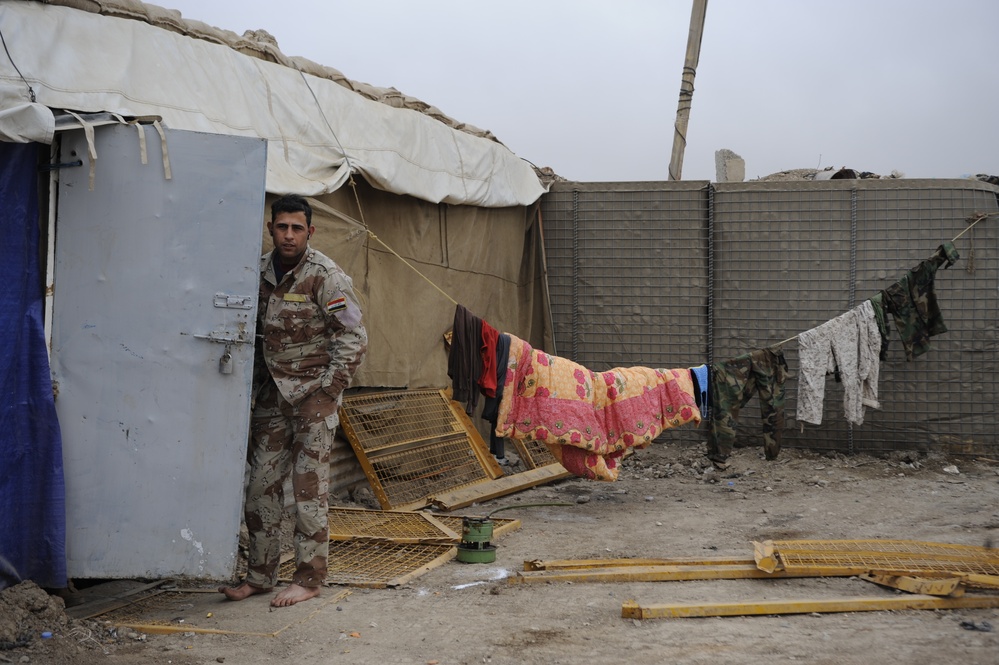 Visit to future polling place in Mosul, Iraq