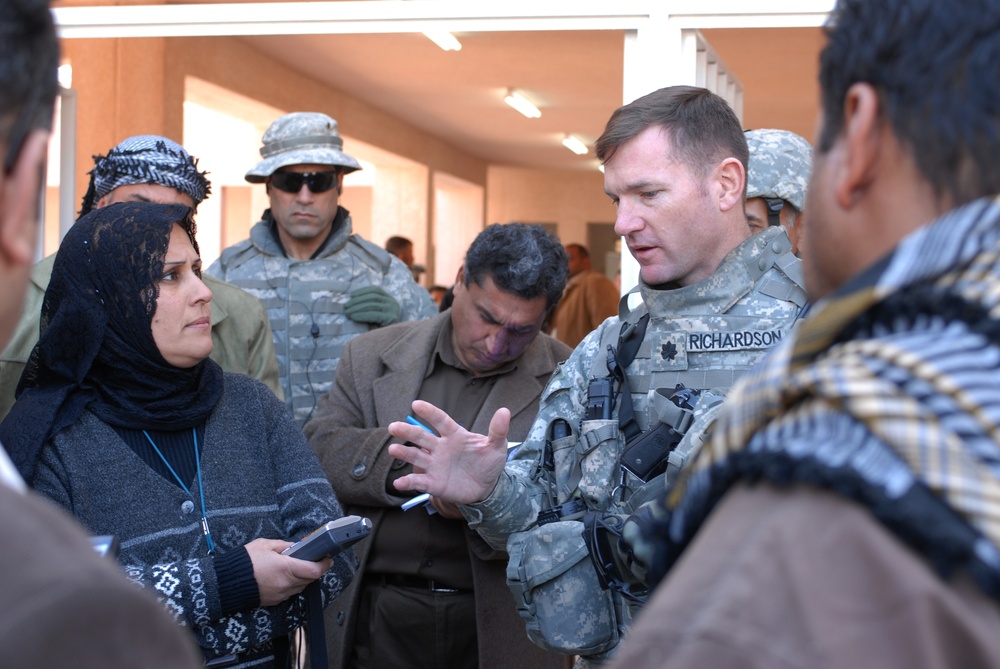 School opening in Ghazaliya, Iraq