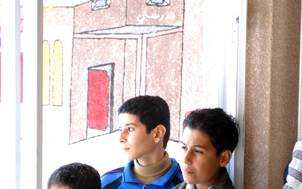 School opening in Ghazaliya, Iraq