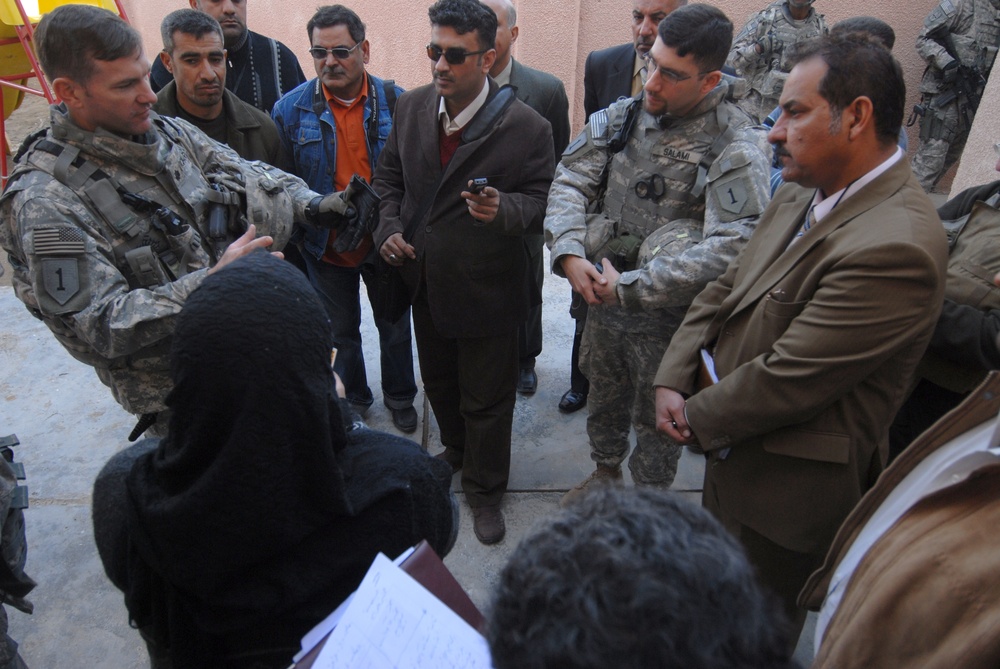 School opening in Ghazaliya, Iraq