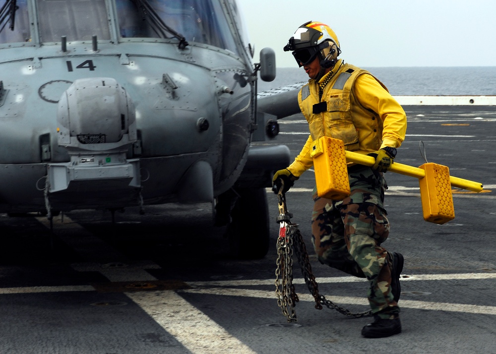 Sea Hawks aboard USS San Antonio